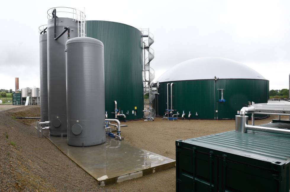 Planta de bioenergÃa en Chateaulin, en el oeste de Francia.