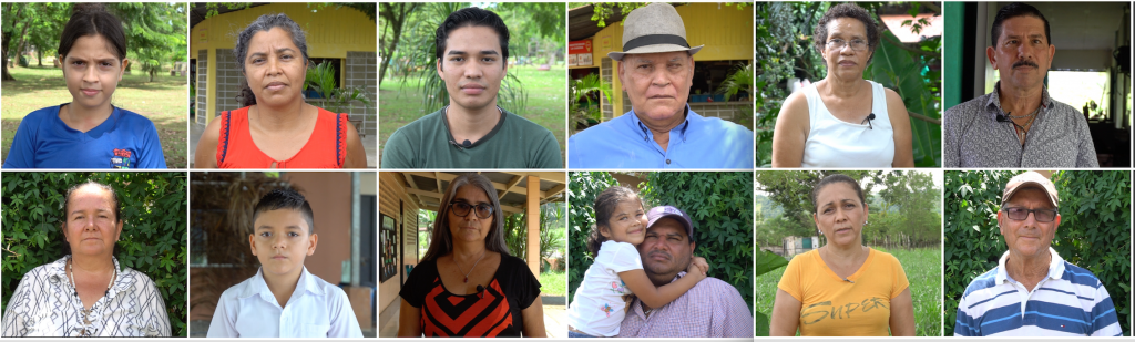 Foto de lideres e integrantes de comunidades afectadas por la expansión piñera en Costa Rica, extraida de investigación titulada "Deuda piñera: Costa Rica sigue sin medir impacto en la salud de las comunidades contaminadas" (Delfino.cr, edición del …