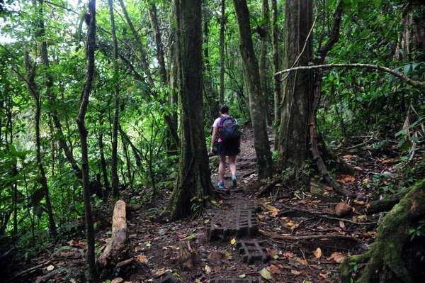 El Parque Nacional Volcán Tenorio se localiza en las provincias de Guanacaste y Alajuela y los senderos están en mal estado. Alonso Tenorio